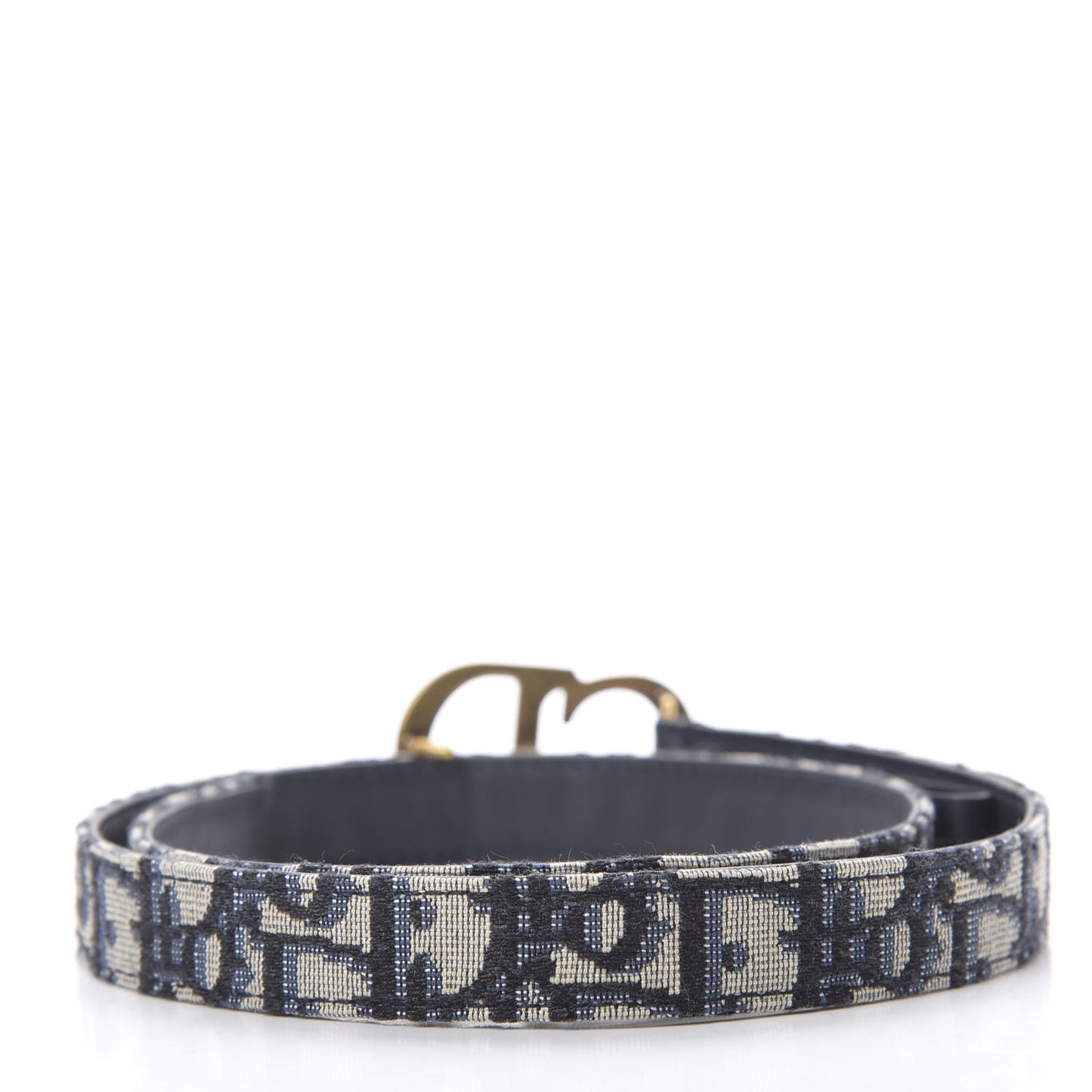 Jacquard Oblique 20mm Saddle Belt 85 34 Blue