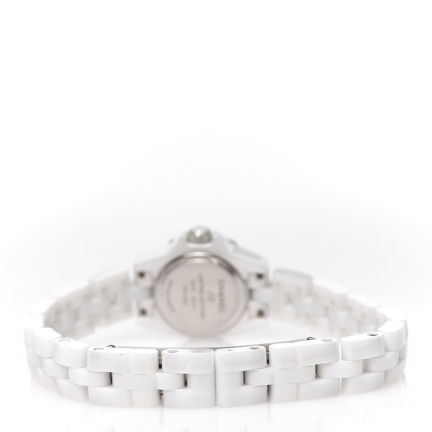 Chanel Stainless Steel Ceramic Pink Sapphire 19mm J12 Quartz Watch White 4 of 7