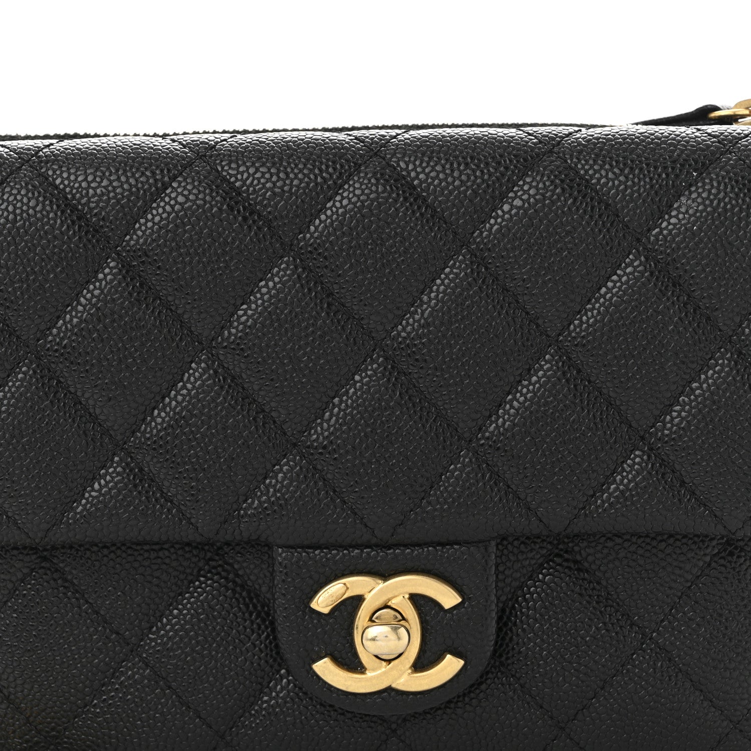 Chanel Shiny Caviar Pick Me Up Flap Belt Bag Black 7 of 10