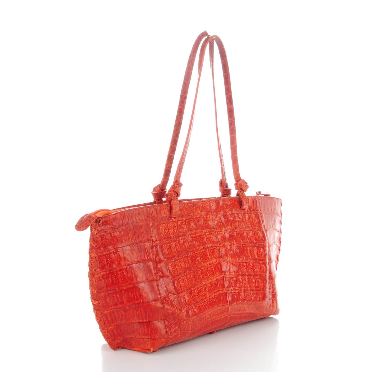 Nancy Gonzalez Crocodile Tote Orange 3 of 12