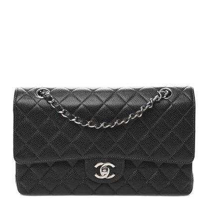 Chanel Caviar Quilted Medium Double Flap Black 1 of 12
