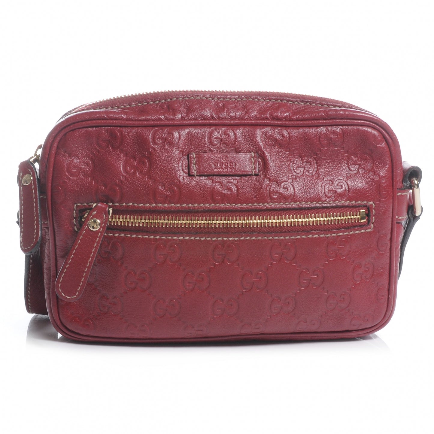 Guccissima Small Shoulder Bag Cherry