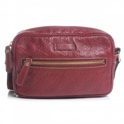 Gucci Guccissima Small Shoulder Bag Cherry 1 of 8