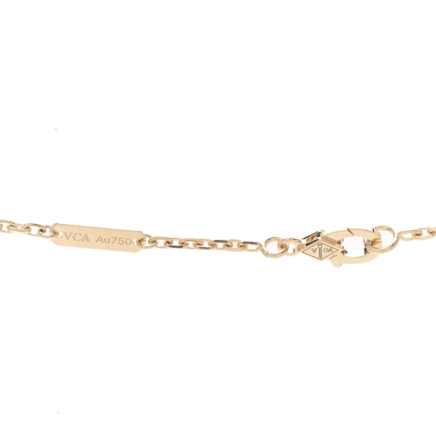 18K Yellow Gold Black Onyx Magic Alhambra Pendant Necklace