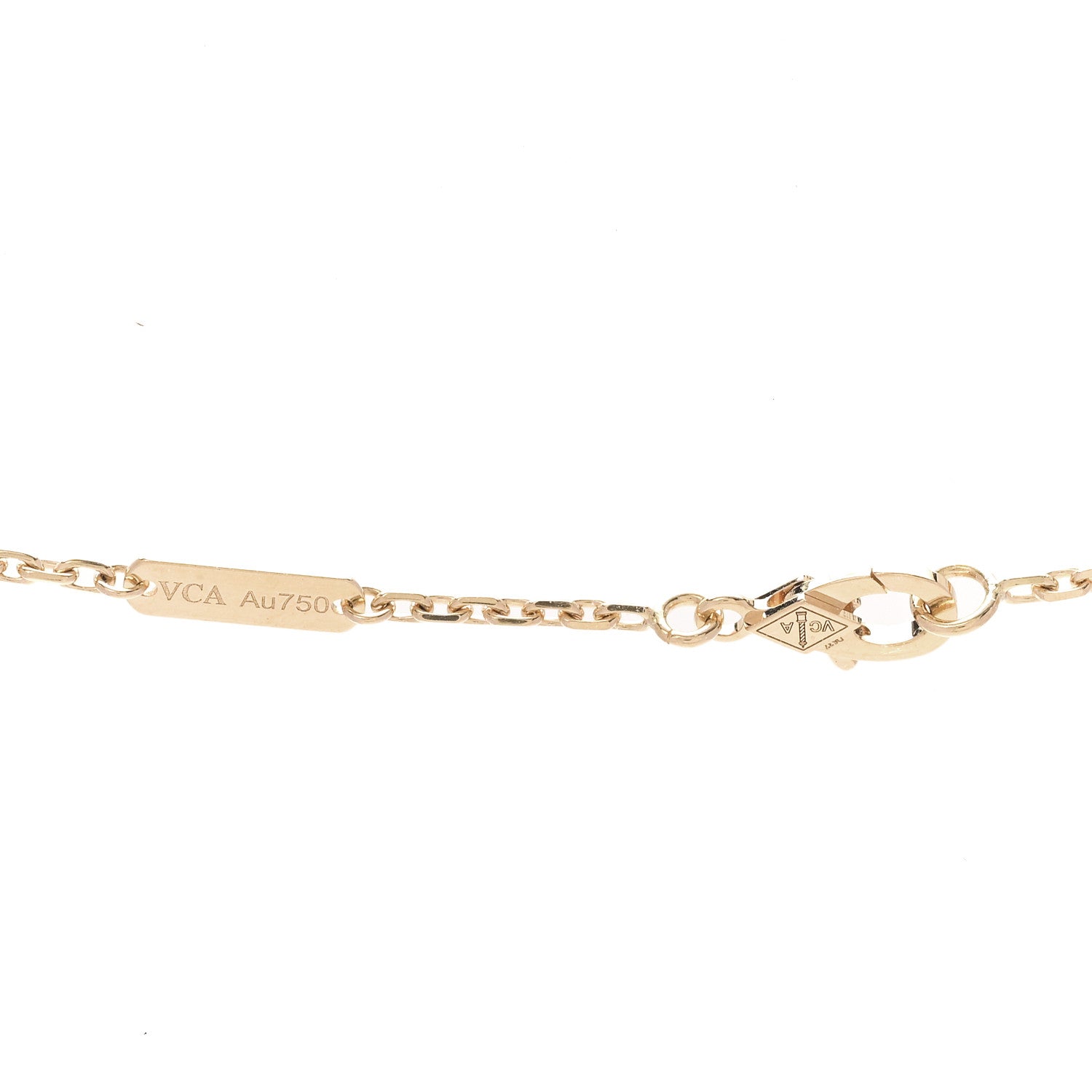 Van Cleef & Arpels 18K Yellow Gold Black Onyx Magic Alhambra Pendant Necklace 5 of 6