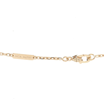 Van Cleef & Arpels 18K Yellow Gold Black Onyx Magic Alhambra Pendant Necklace 5 of 6