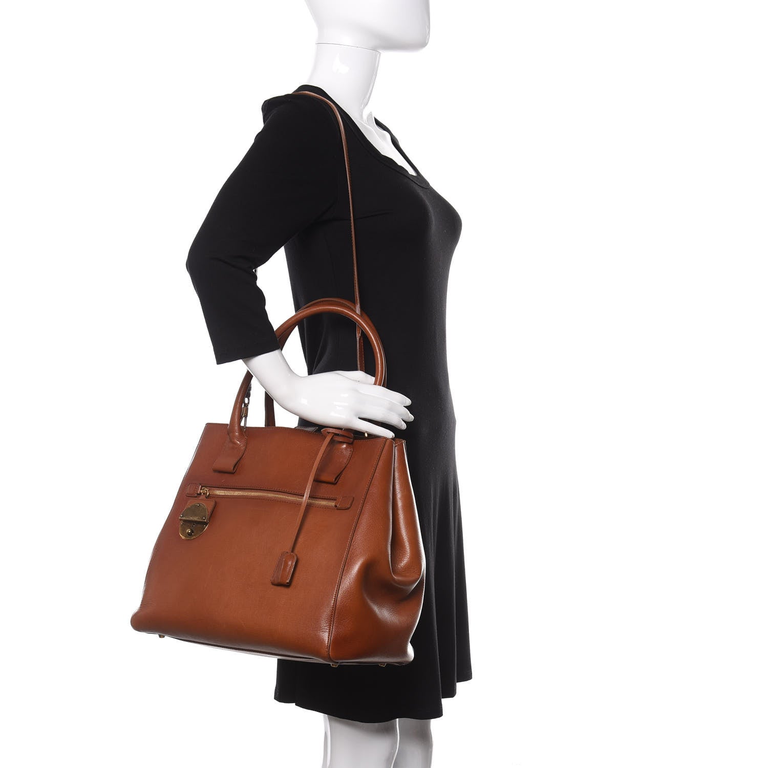 Marc Jacobs Calfskin Tote Cognac 2 of 24