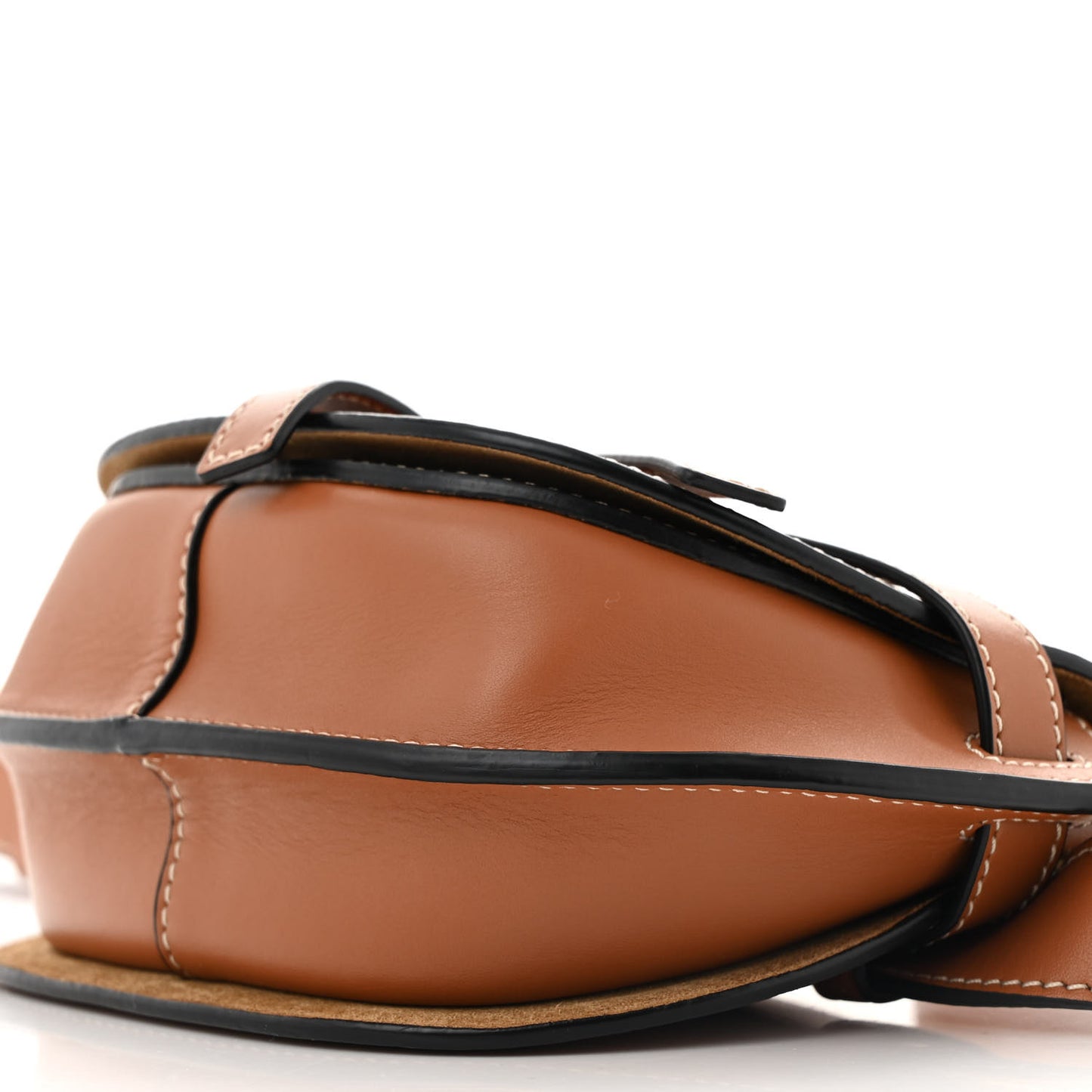 Calfskin Mini Gate Belt Bag Tan