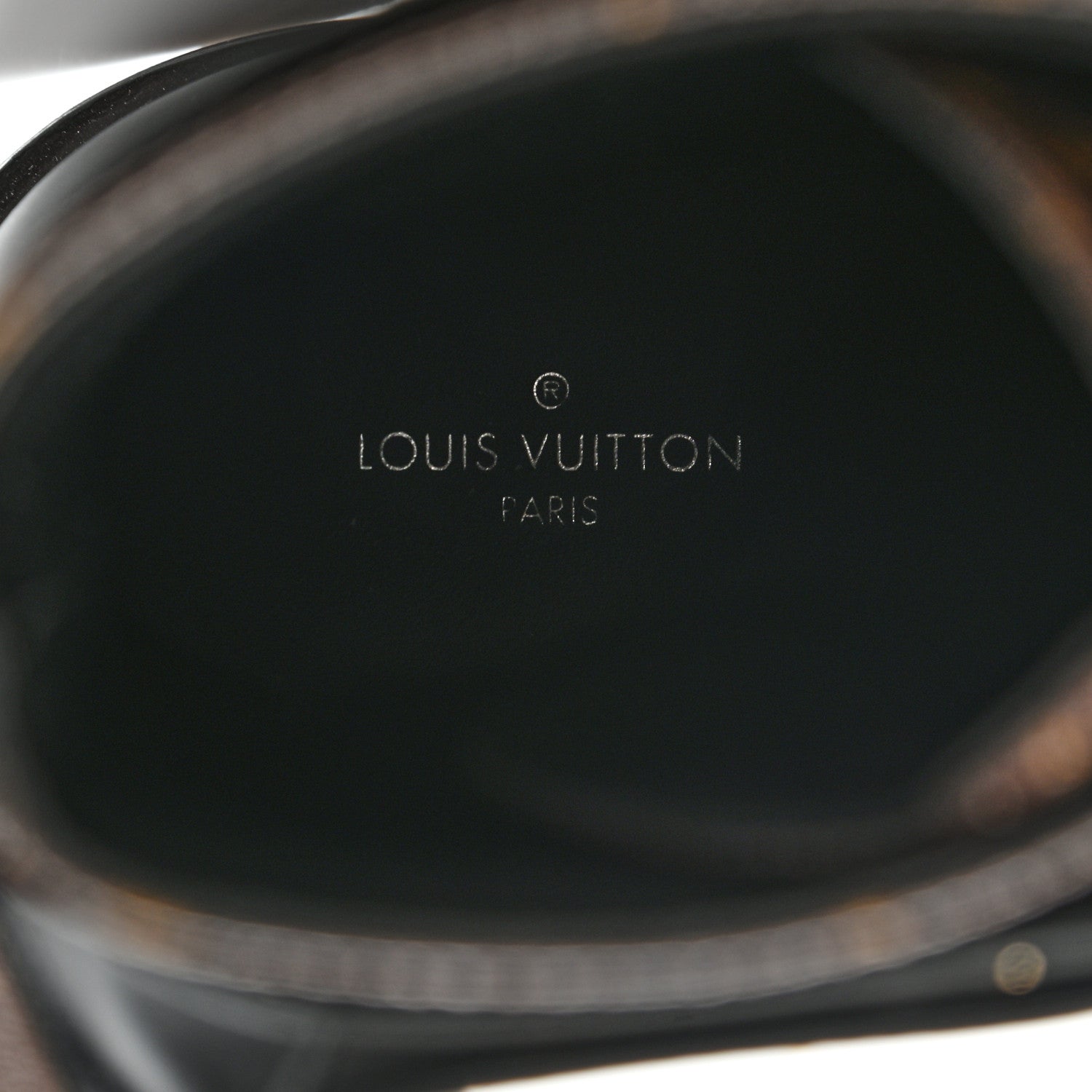 Louis Vuitton Calfskin Monogram Wonderland Flat Ranger Boots 38.5 Black 7 of 7
