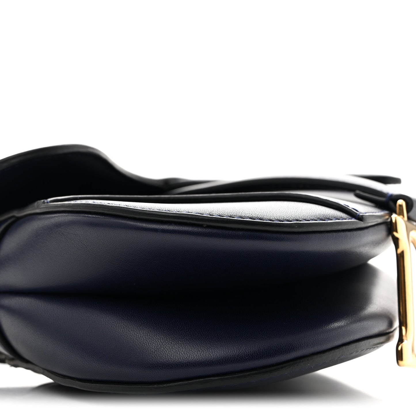Calfskin Mini Saddle Bag Blue