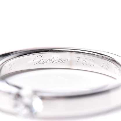 Cartier 18K White Gold Diamond Date With Ring 48 4.5 5 of 7