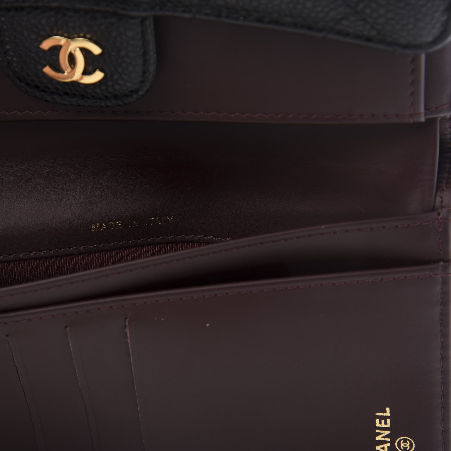 Chanel Caviar Quilted Long Flap Wallet Black 7 of 13