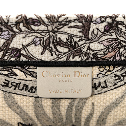 Christian Dior Canvas Embroidered Medium 4 Saisons Hiver Soleil Book Tote Multicolor 6 of 12