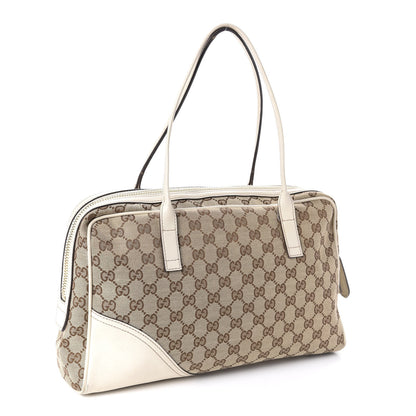 Gucci Monogram Medium New Britt Boston Off White 3 of 12