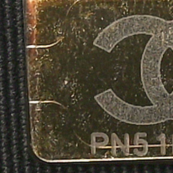 Chanel Lambskin Pearl Strass Quilted CC Wallet on Chain WOC Black 8 of 12