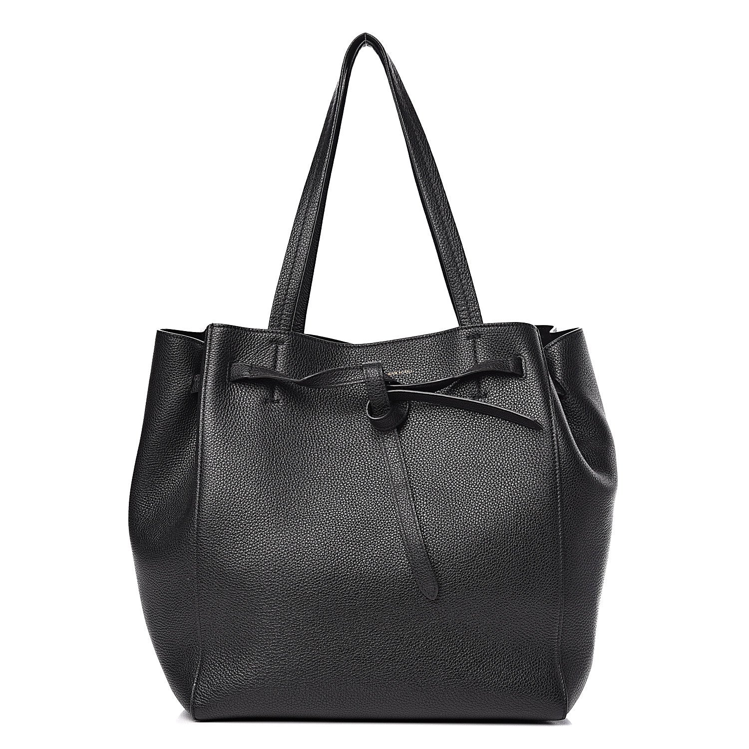 Celine Soft Grained Calfskin Small Belt Cabas Phantom Black 1 of 10