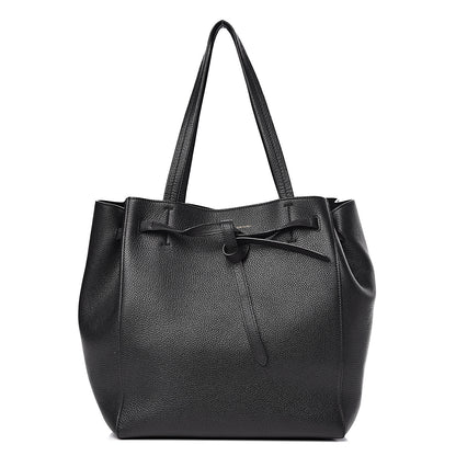 Celine Soft Grained Calfskin Small Belt Cabas Phantom Black 1 of 10