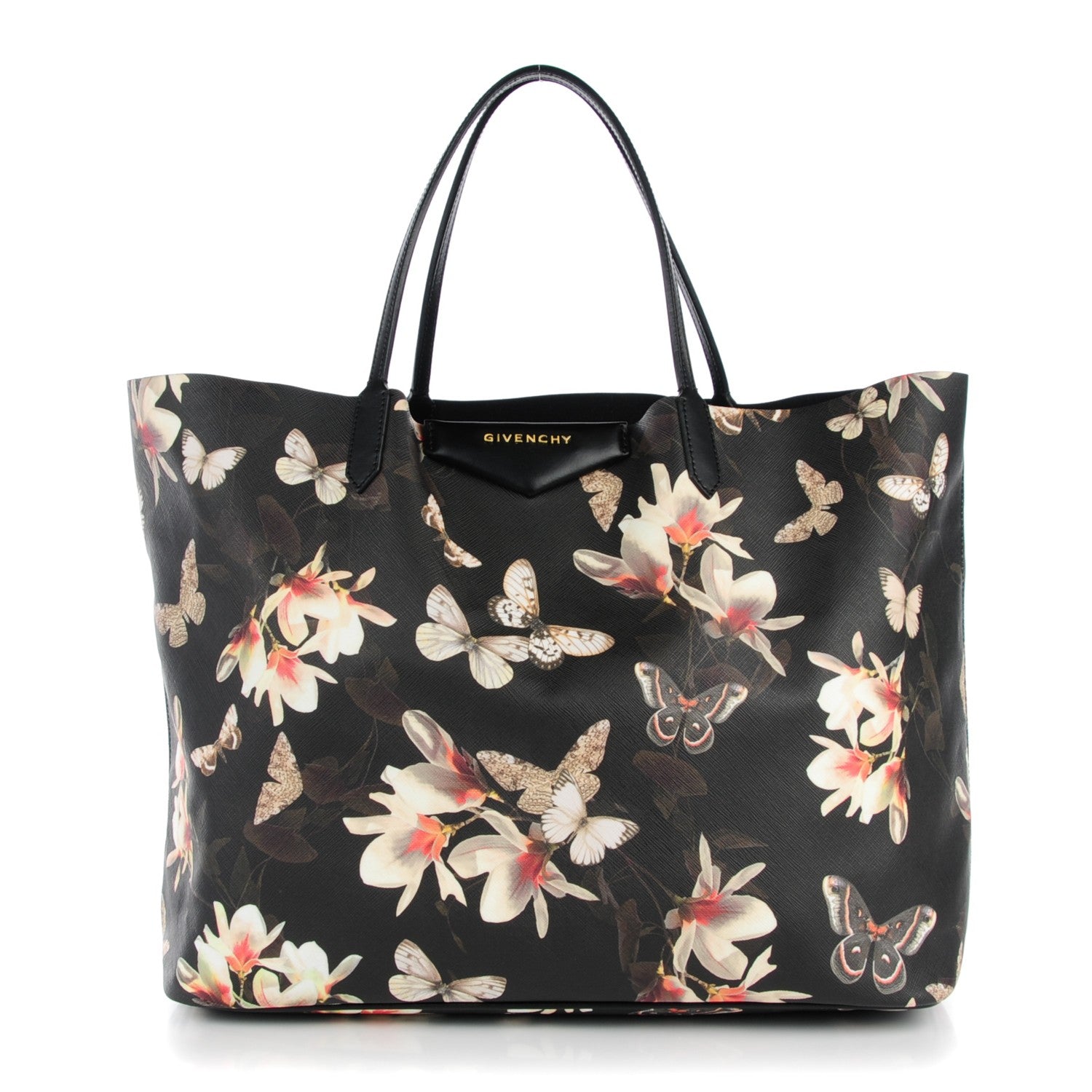 Givenchy Textured Coated Canvas Magnolia and Moth Print Large Antigona Tote 1 of 8