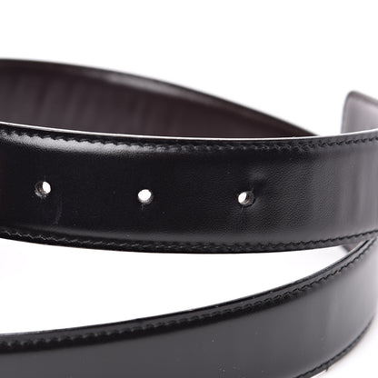 Gucci Calfskin Reversible Square G Buckle Belt 70 28 Black Brown 5 of 6