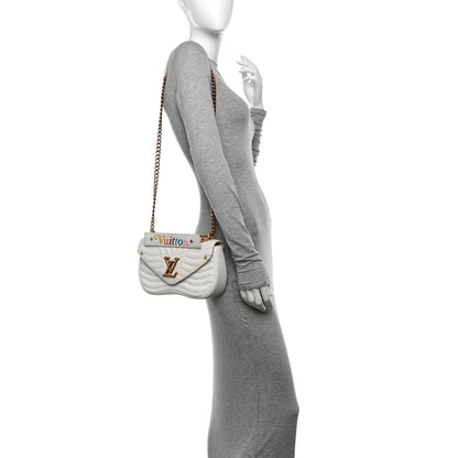 Louis Vuitton Calfskin New Wave Chain PM White 2 of 16