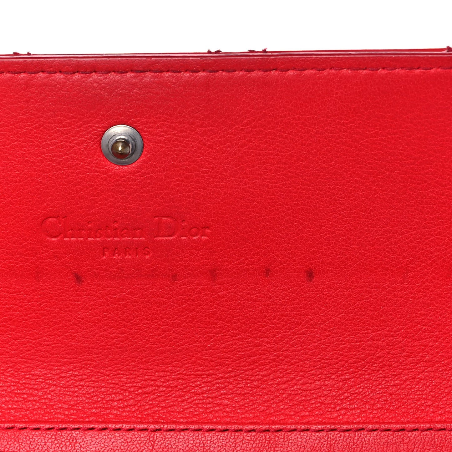 Patent Cannage Rendez-vous Chain Wallet Red