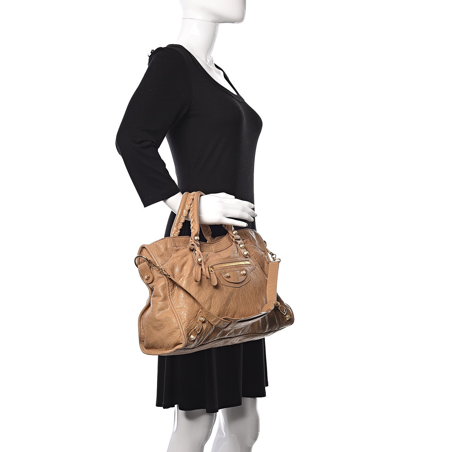 Balenciaga Agneau Giant 12 Gold Hardware City Beige Nougatine 2 of 16
