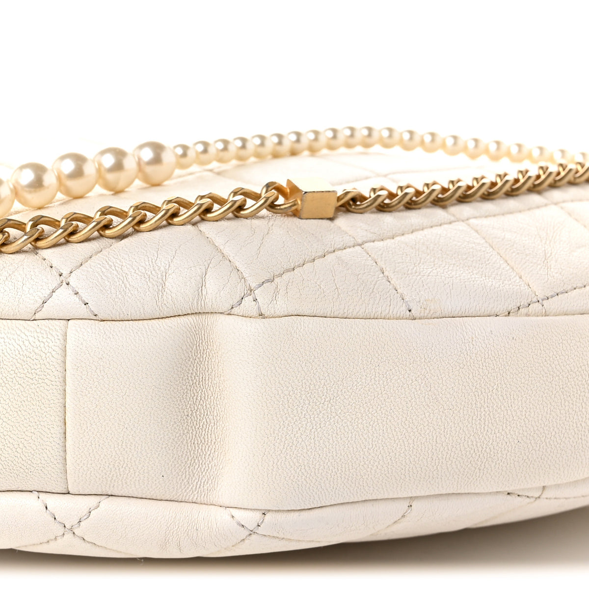 Chanel Lambskin Quilted All About Chains Hobo White 10 of 10