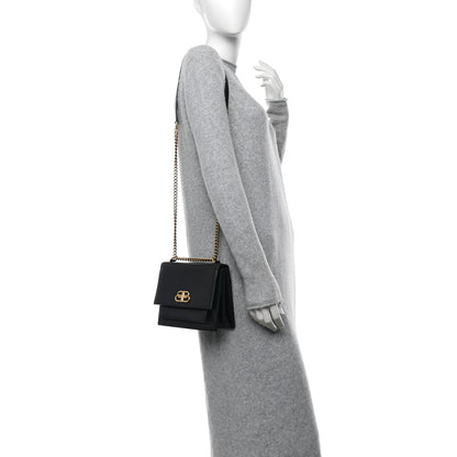 Balenciaga Box Calfskin S Sharp Chain Shoulder Bag Black 2 of 13