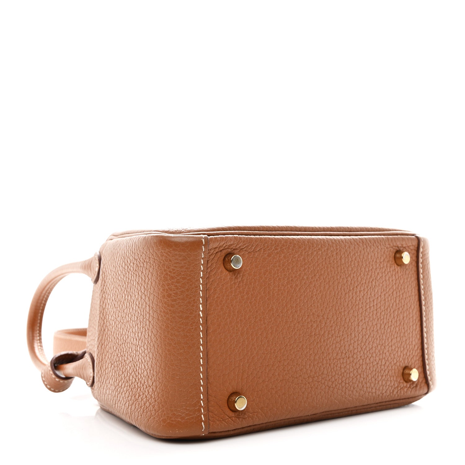 Hermes Taurillon Clemence Mini Lindy 20 Gold 4 of 12