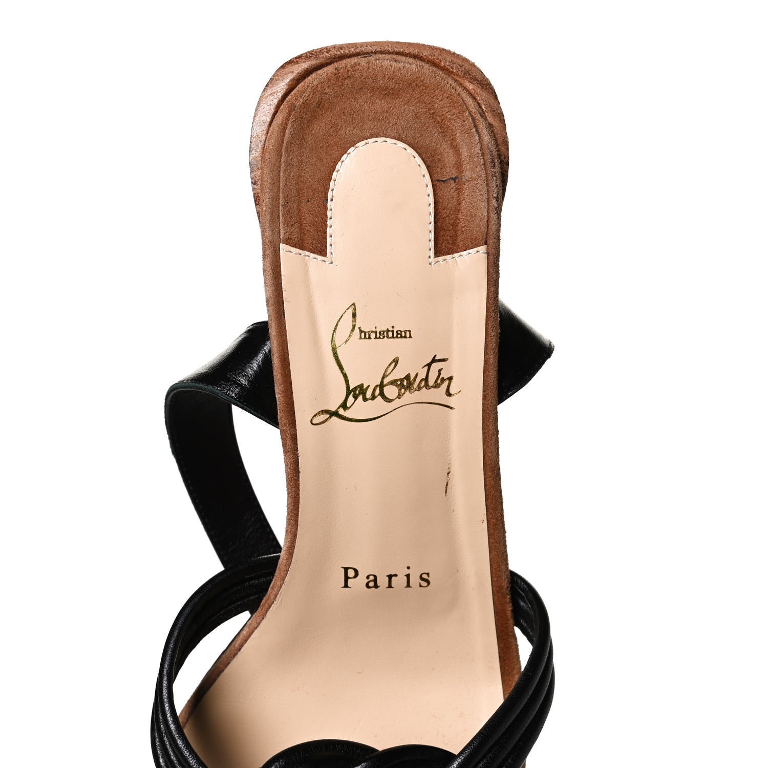 Christian Louboutin Calfskin Ella 85 Sandals 37 Black 10 of 11
