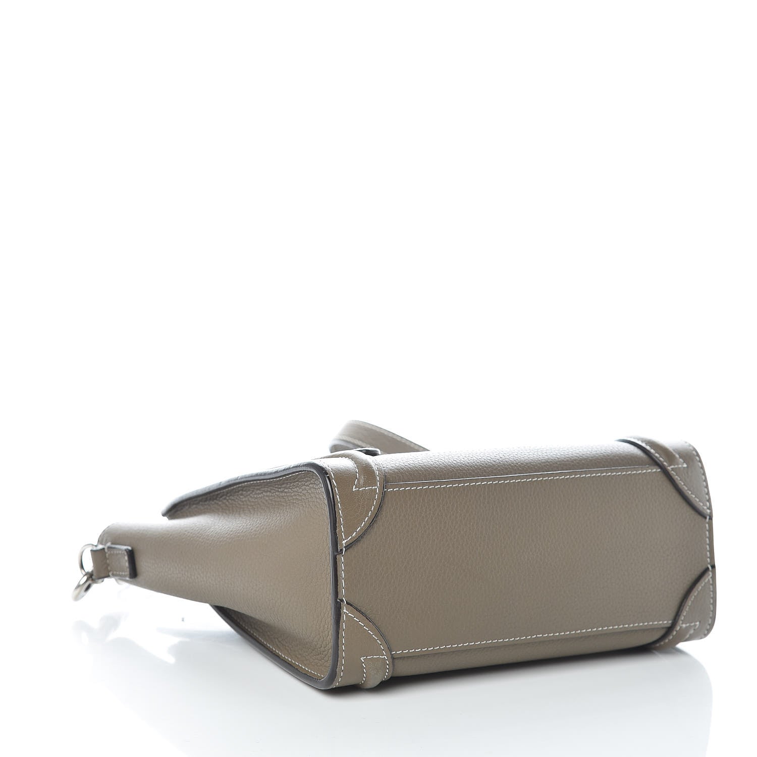 Celine Drummed Calfskin Nano Luggage Souris 4 of 11