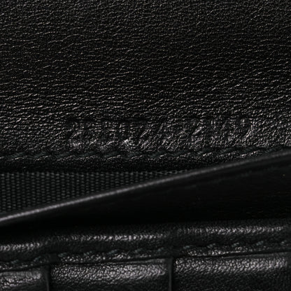 Gucci Guccissima Twins Continental Flap Wallet Black 7 of 9