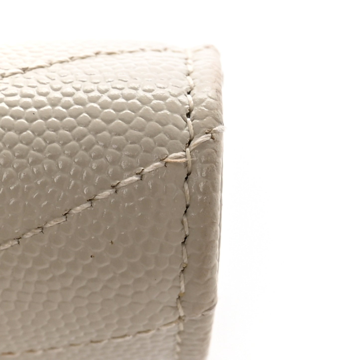 Grain De Poudre Matelasse Chevron Monogram Flap Wallet Crema Soft