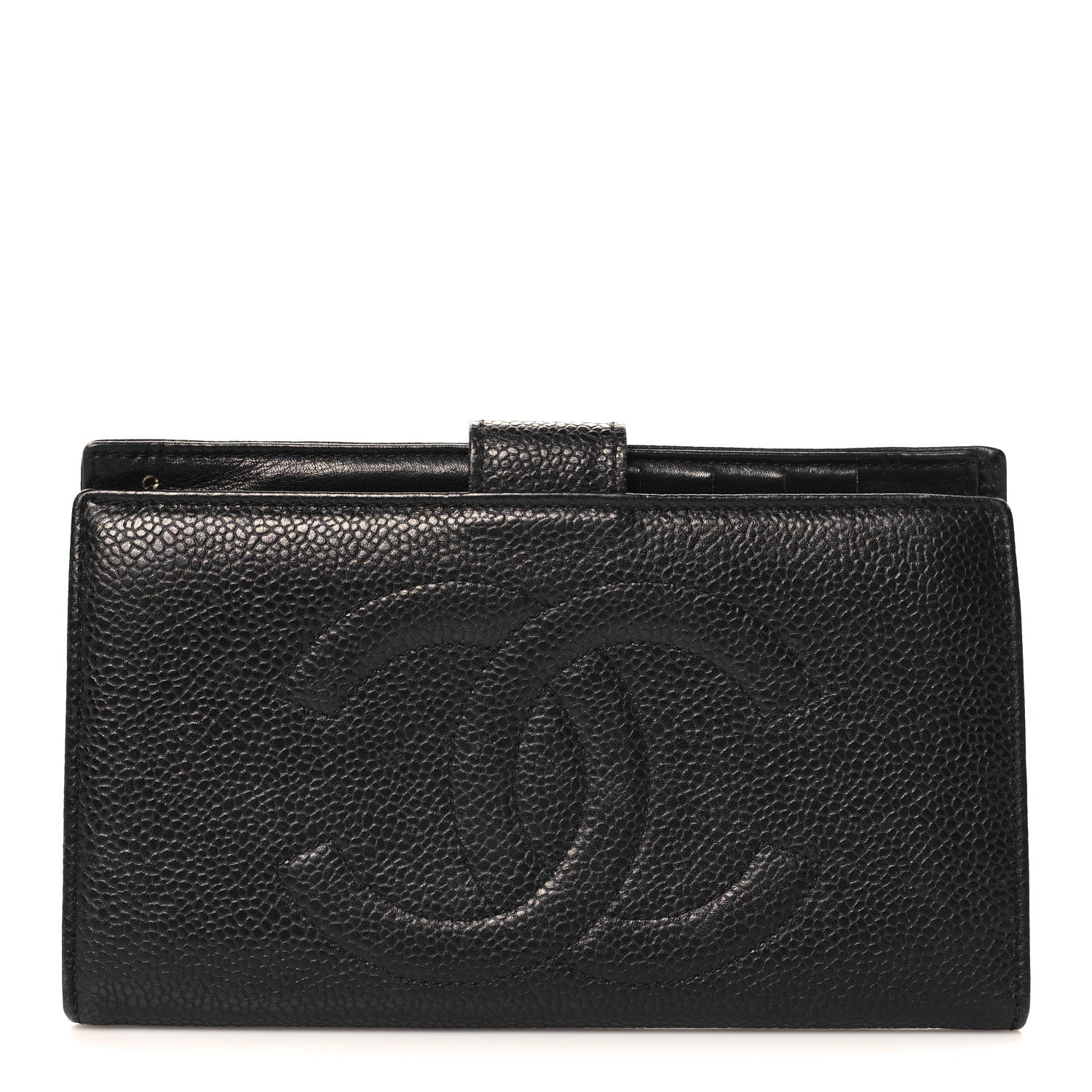 Chanel Caviar Timeless CC French Wallet Black 1 of 12