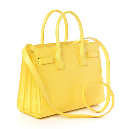 Saint Laurent Calfskin Baby Sac De Jour Yellow 3 of 9