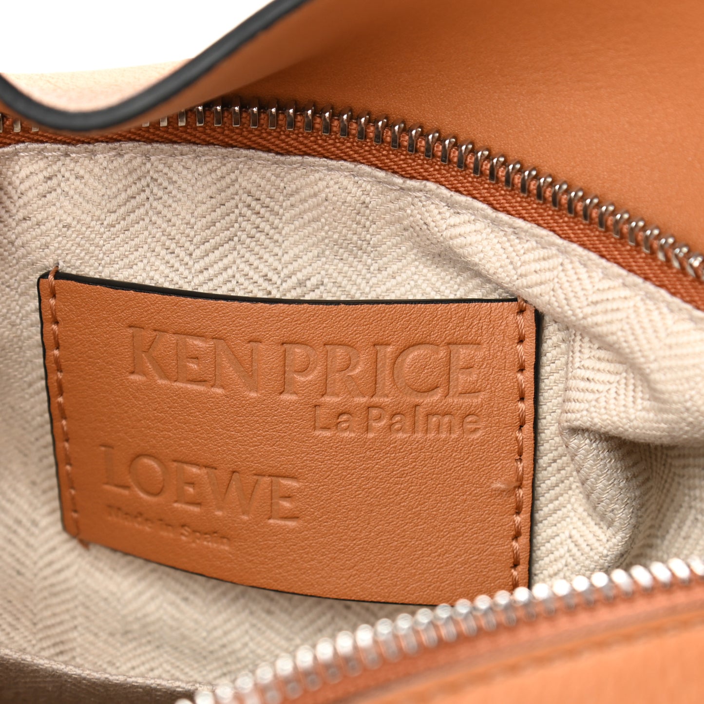 X KEN PRICE Calfskin Small La Palme Puzzle Bag