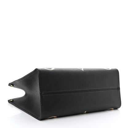 Louis Vuitton Empreinte Monogram Giant Onthego MM Black Beige 4 of 9