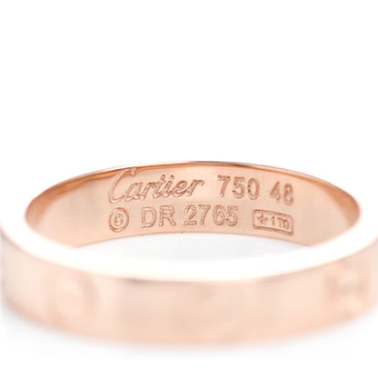 Cartier 18K Pink Gold 3.5mm LOVE Wedding Band Ring 48 4.5 4 of 4