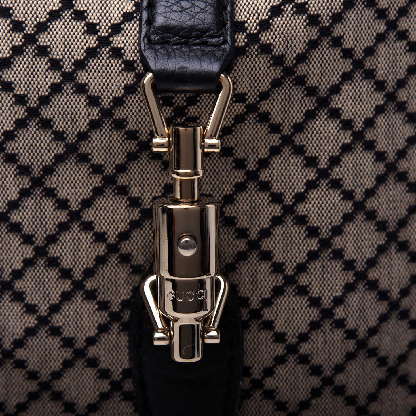 Diamante Medium New Jackie Shoulder Bag Black
