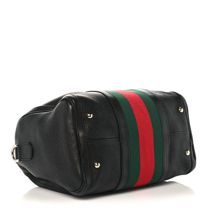 Gucci Calfskin Vintage Web Medium Boston Black 4 of 16