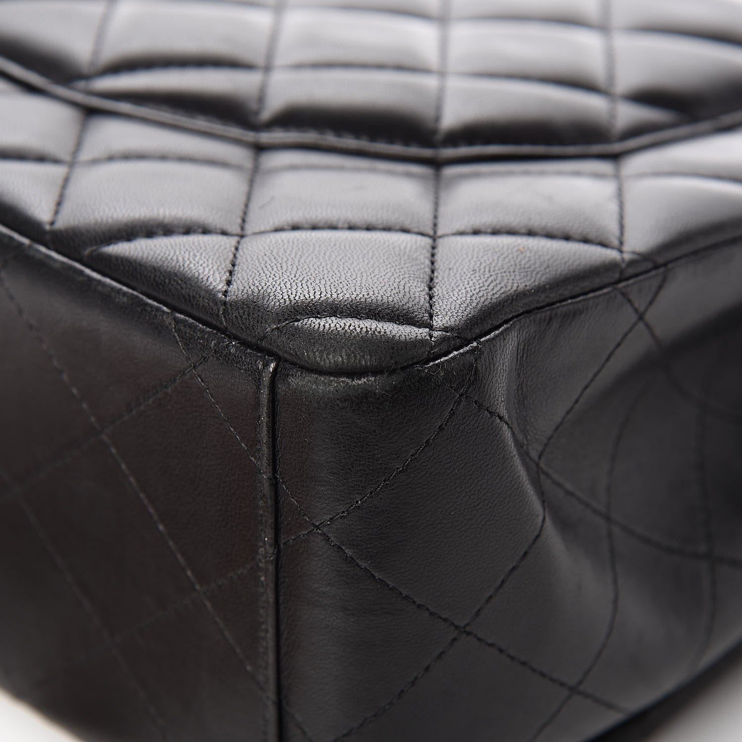 Chanel Lambskin Quilted Maxi Double Flap Black 15 of 17