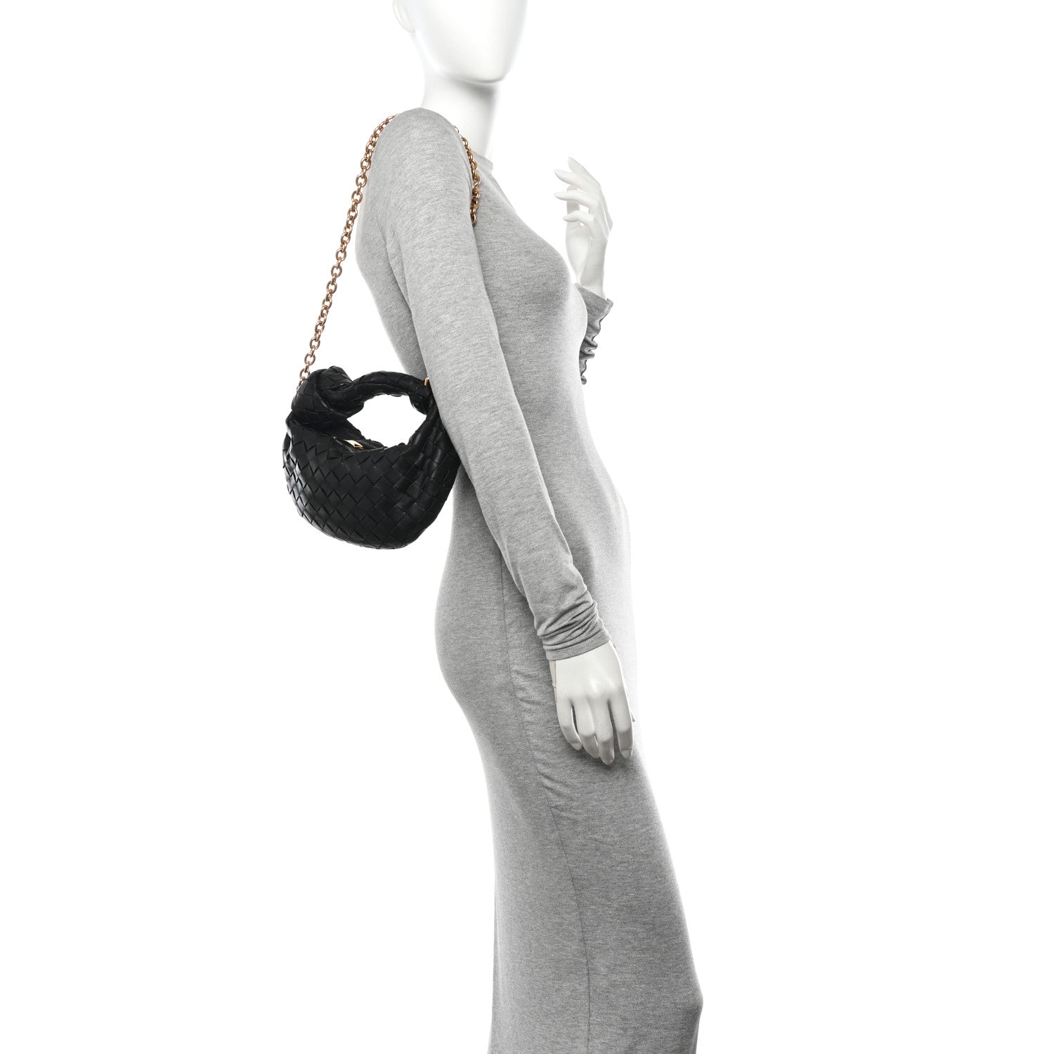 Bottega Veneta Nappa Intrecciato Mini Chain Jodie Black 2 of 13