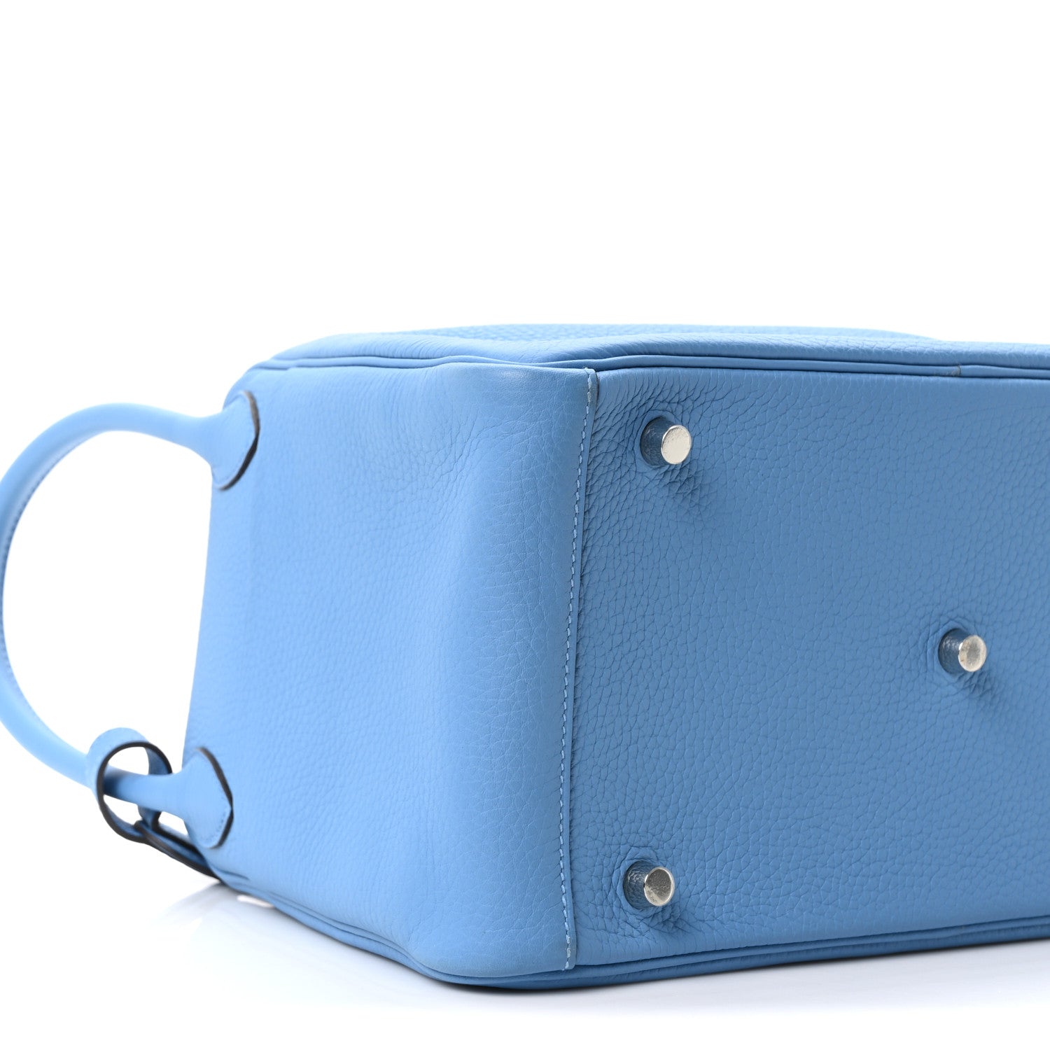 Hermes Taurillon Clemence Lindy 30 Bleu Paradis 9 of 10