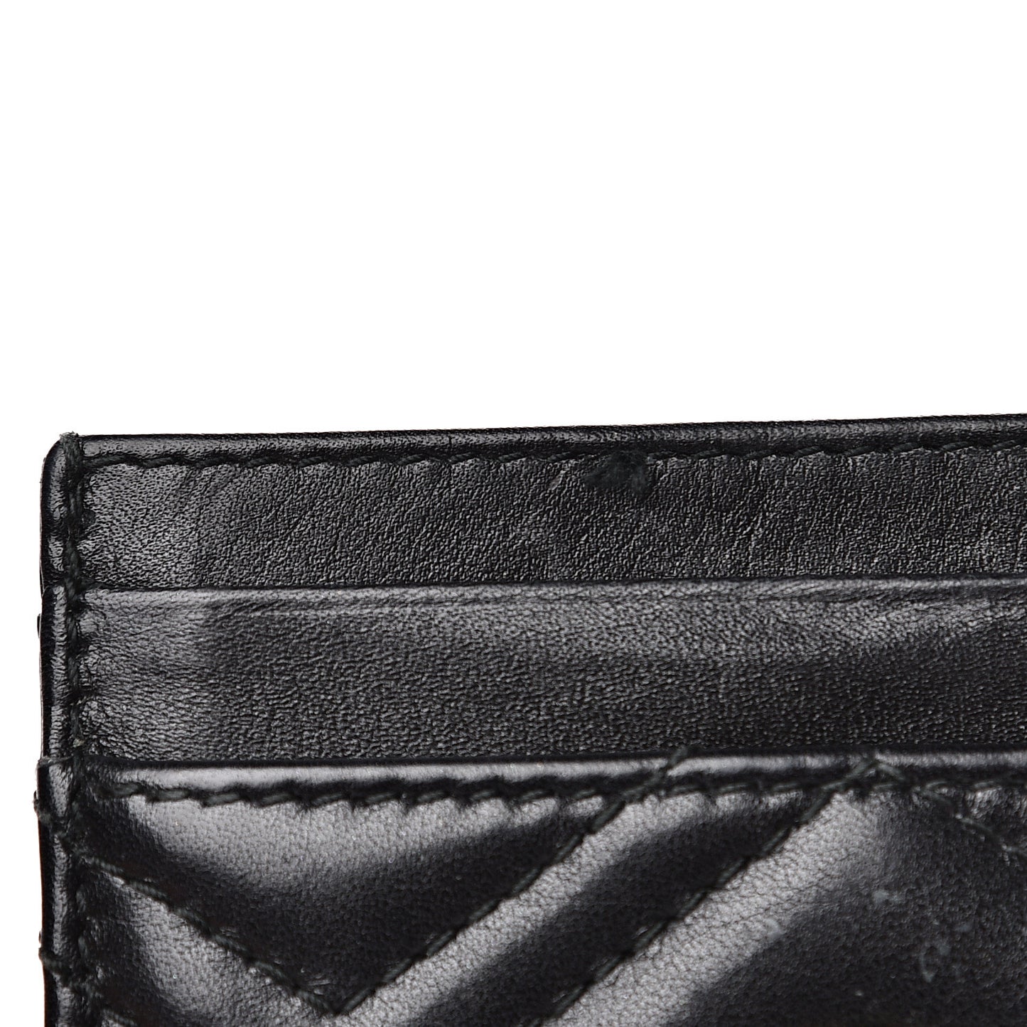 Calfskin Matelasse GG Marmont Card Holder Black