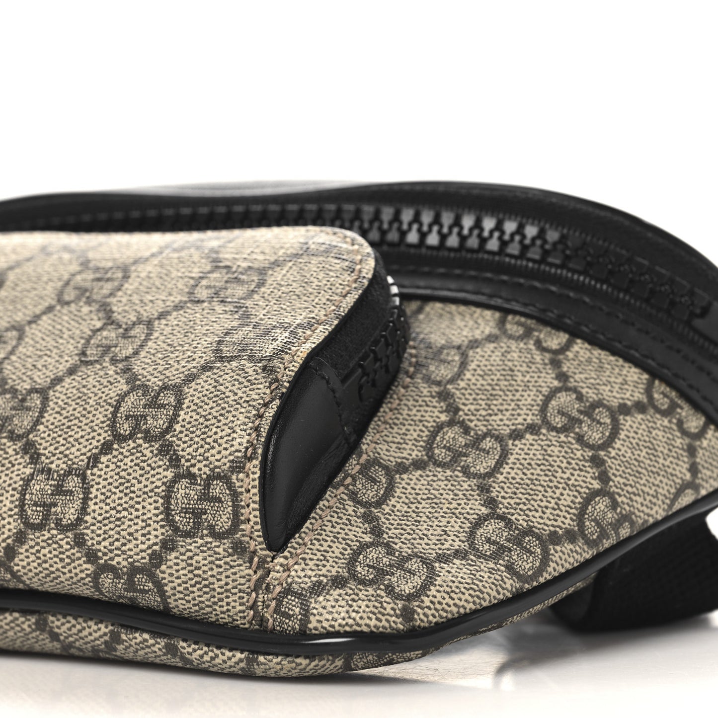 GG Supreme Monogram Belt Bag Black