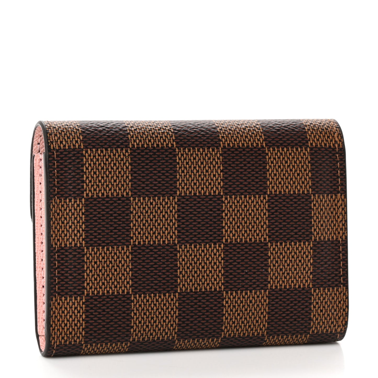 Damier Ebene Rosalie Coin Purse Rose Ballerine