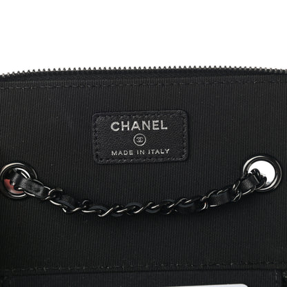 Chanel Velvet Quilted Small Vanity Case With Chain Black 6 of 11