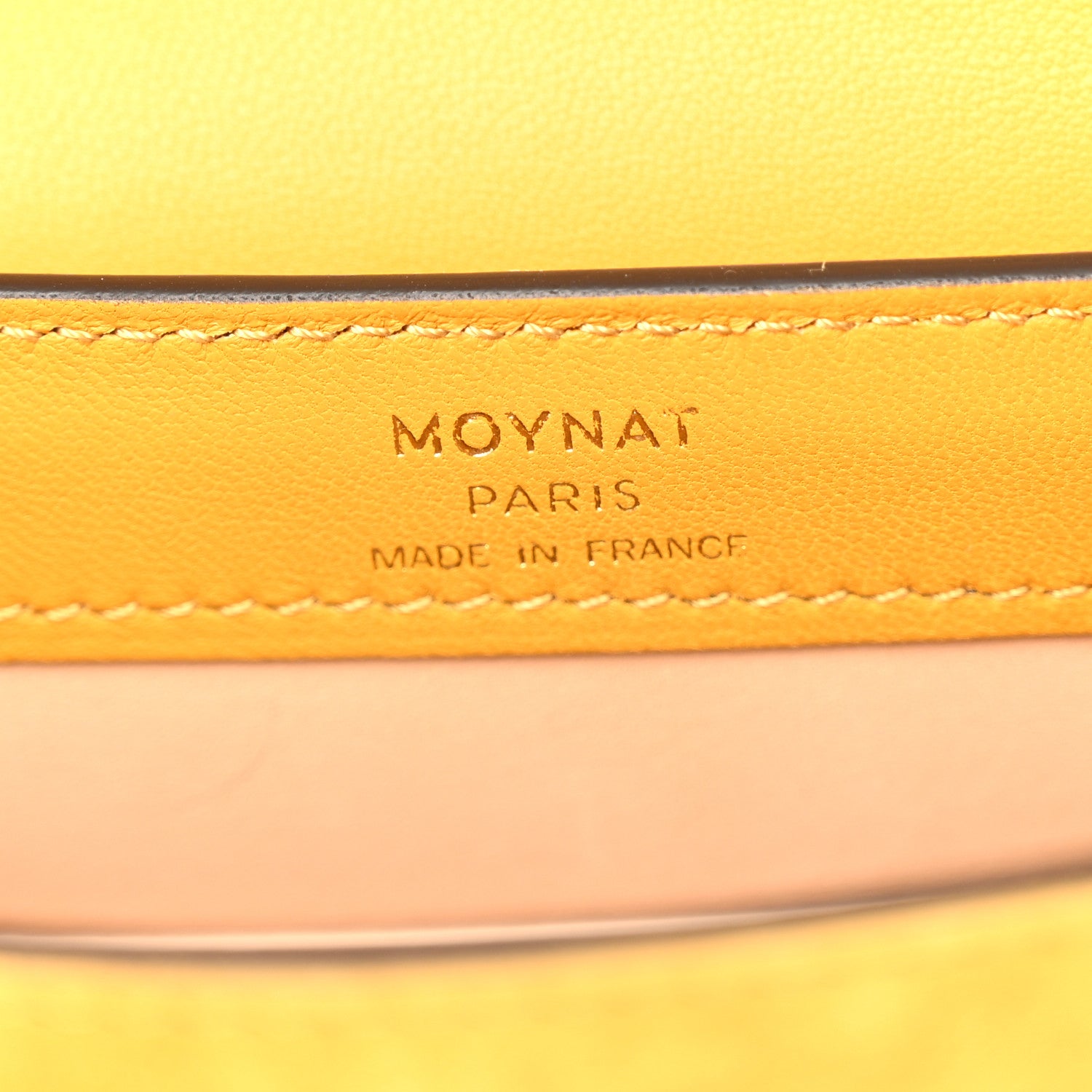 Moynat Suede Rejane BB Saffron Yellow 6 of 9