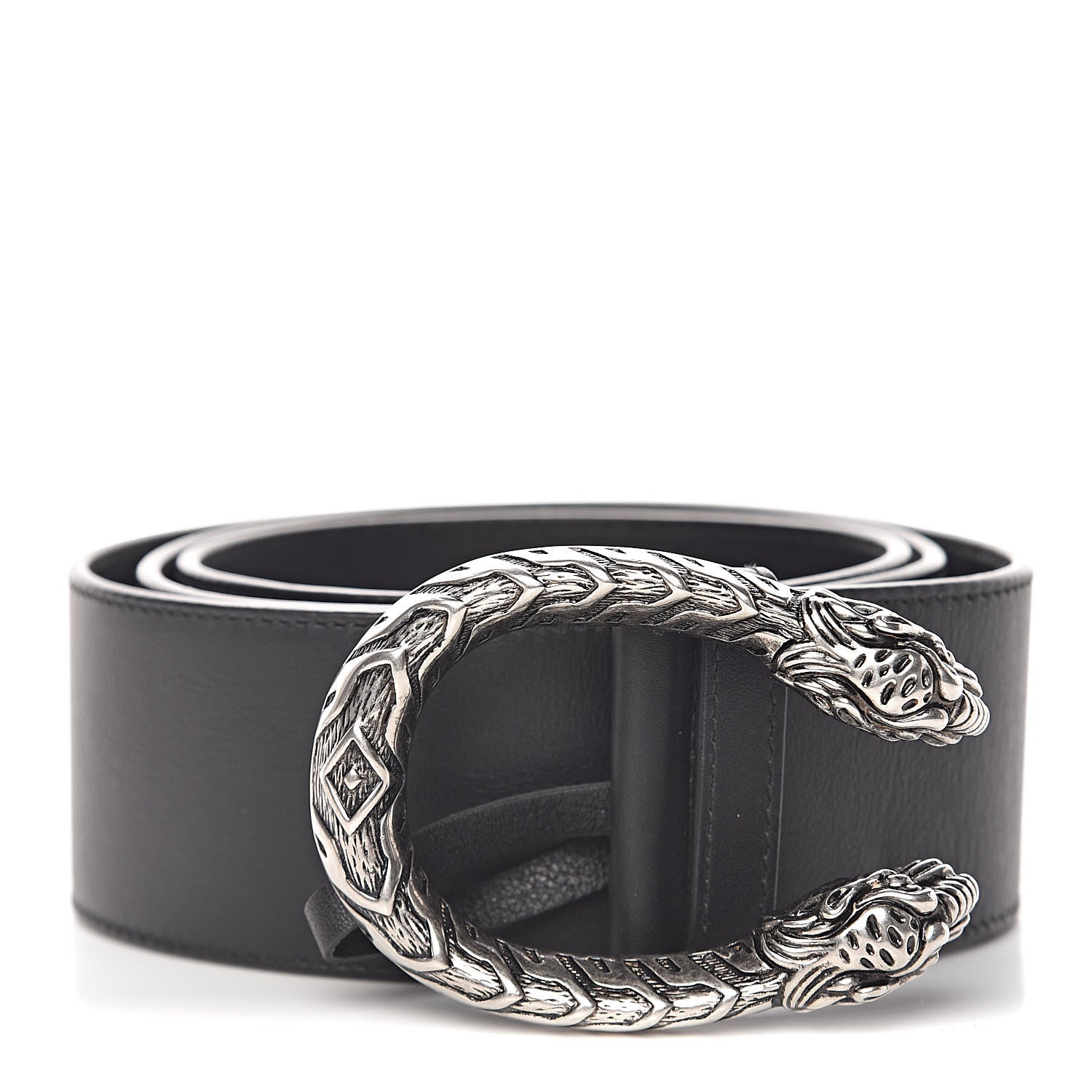 Gucci Moon Calfskin Nickel Dionysus Belt 90 36 Black 1 of 7
