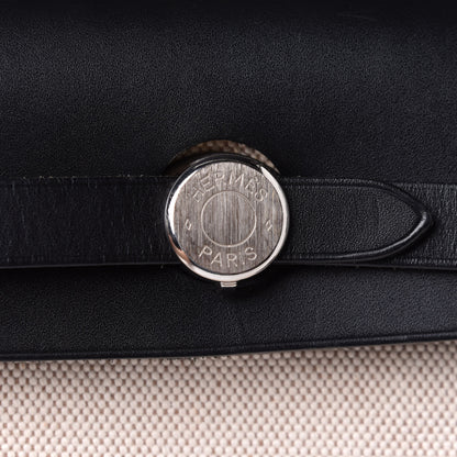 Hermes Toile Vache Herbag 30 PM Black 7 of 9